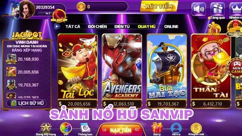 Nổ hũ SanVip